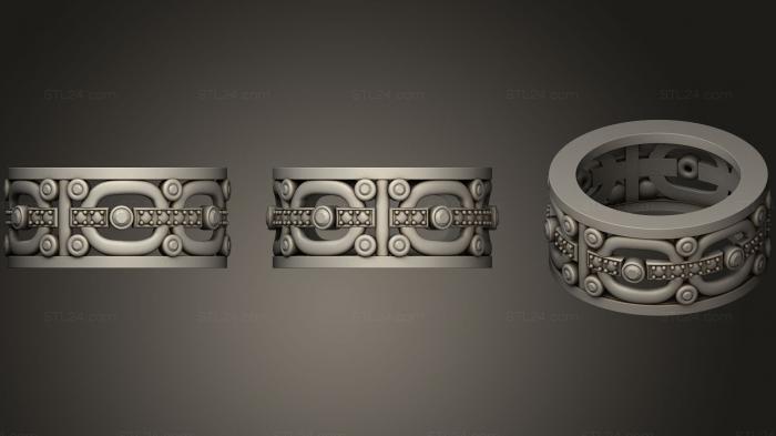 Ювелирные перстни и кольца (Кольцо 47, JVLRP_0529) 3D модель для ЧПУ станка